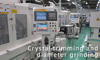 Crystal trimming and diameter grinding